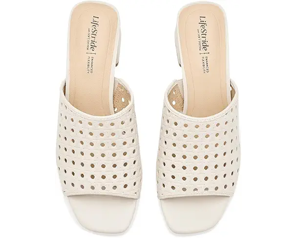 Supply Lab LifeStride Colette3 Slide Sandals Women's Bone White