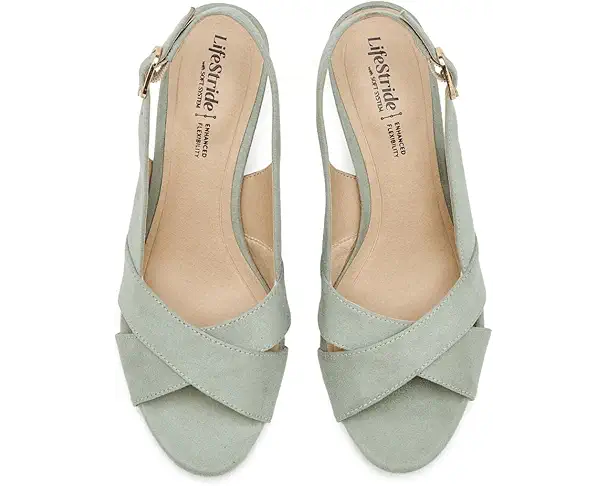 Supply Lab LifeStride Freesia Slingback Sandals Women's Green