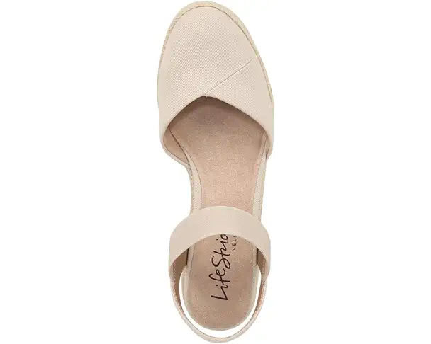 Supply Lab LifeStride Kimmie Wedge Espadrilles Women's Almond Milk
