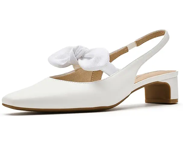 supply lab LifeStride Lucia Slingback Shoes Women's Bright White