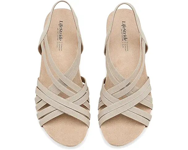 Supply Lab LifeStride Mallory Strappy Sandals Women's Almond Milk