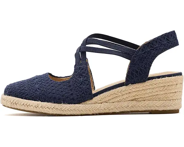 Supply Lab LifeStride Patience Espadrille Shoes Women's Lux Navy