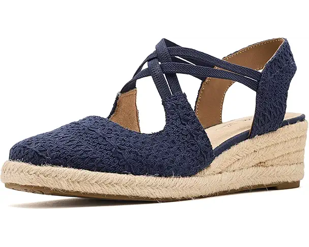 supply lab LifeStride Patience Espadrille Shoes Women's Lux Navy