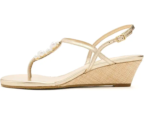 Supply Lab Lilly Pulitzer Good As God Embellished Wedge Women's Gold Metallic