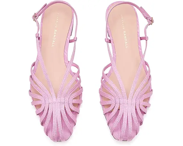 Supply Lab Loeffler Randall Devon Lattice Slingback Sandals Women's Powder Pink