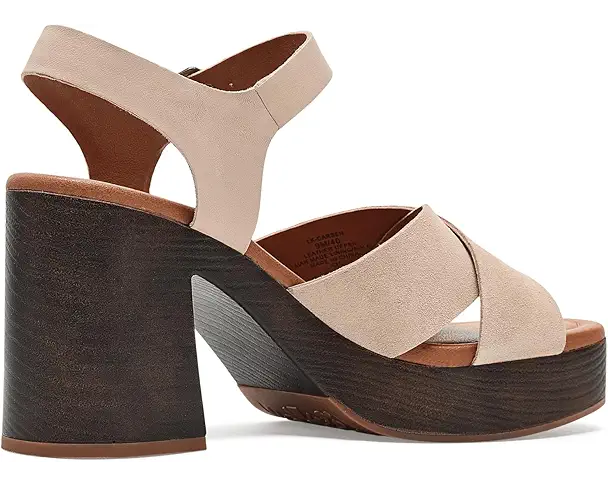 Supply Lab Lucky Brand Carsen Cross Strap Sandals Women's Cannellini/Cannellin