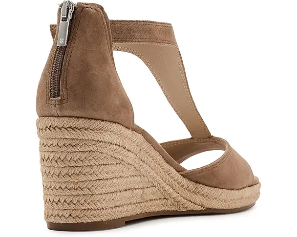 Supply Lab Lucky Brand Cyleste T-Strap Wedge Sandals Women's Porcini