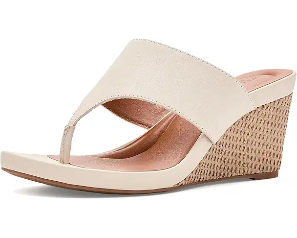 supply lab Lucky Brand Libbie Wedge Thong Sandals Women's Tusk