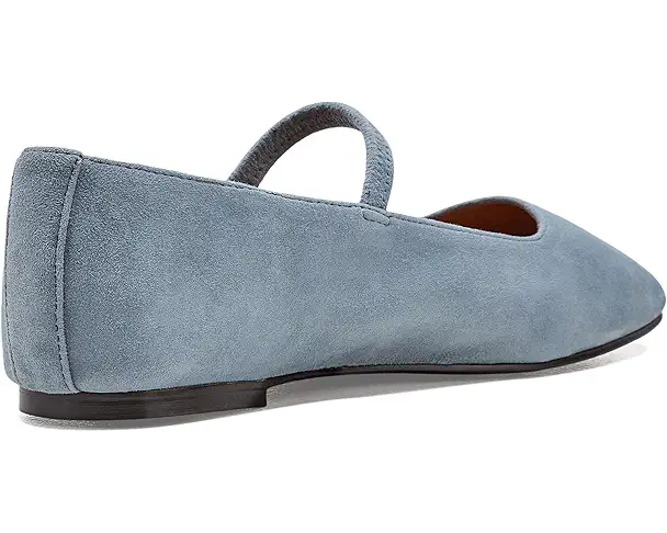 Supply Lab Madewell The Greta Ballet Flat In Suede Women's Serene Blue