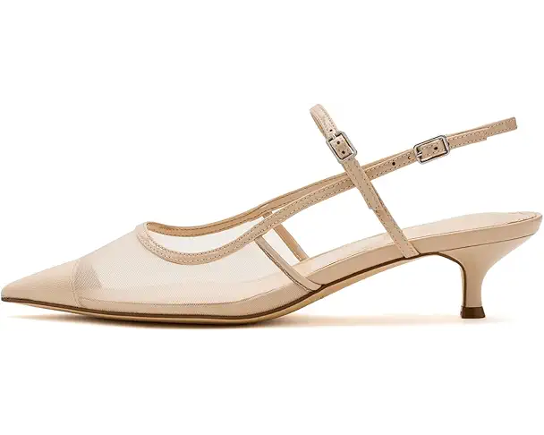 Supply Lab Marc Fisher LTD Ceddy Women's Ivory Mesh/Patent Leather