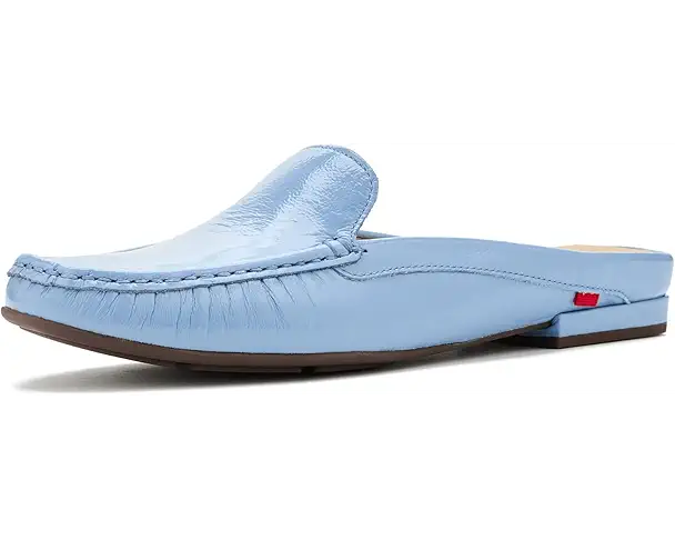 supply lab Marc Joseph New York Amsterdam Mule Women's Sky Blue Svelte Patent