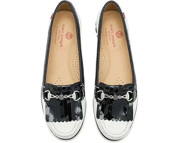 Supply Lab Marc Joseph New York Lexington Golf Women's White Grainy/Black Patent