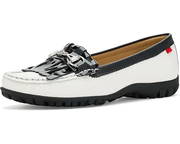 supply lab Marc Joseph New York Lexington Golf Women's White Grainy/Black Patent