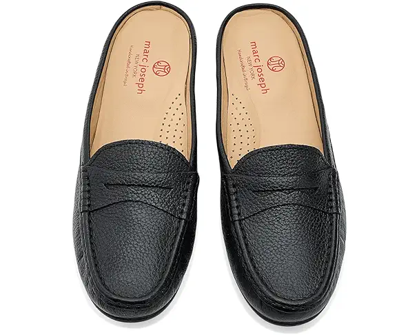 Supply Lab Marc Joseph New York Union Mule Women's Black Tumbled Leather