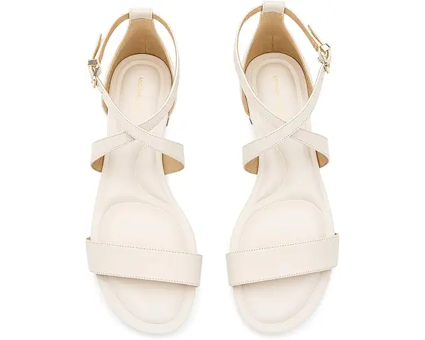 Supply Lab MICHAEL Michael Kors Alexa Flex Flat Sandals Women's Light Cream