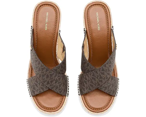 Supply Lab MICHAEL Michael Kors Kenzie Wedge Sandals Women's Brown 1