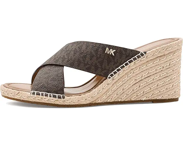 Supply Lab MICHAEL Michael Kors Kenzie Wedge Sandals Women's Brown 1