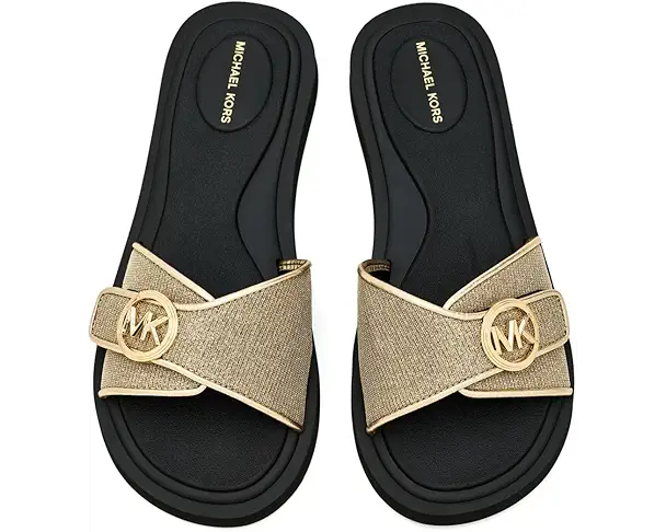 Supply Lab MICHAEL Michael Kors Mk Pool Slides Women's Pale Gold