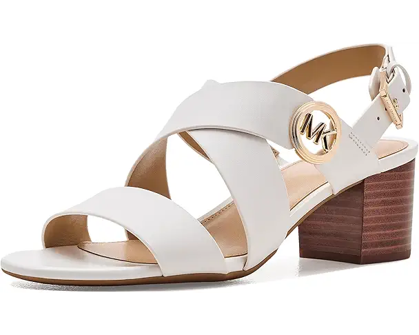 supply lab MICHAEL Michael Kors Vera Flex Mid Sandal Women's Optic White