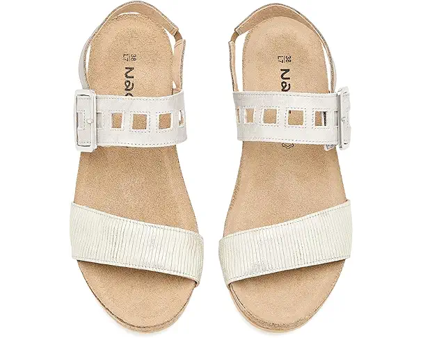 Supply Lab Naot Dynasty Women's Platinum Striped Suede/Quartz Metallic Leather/Titanium Leather