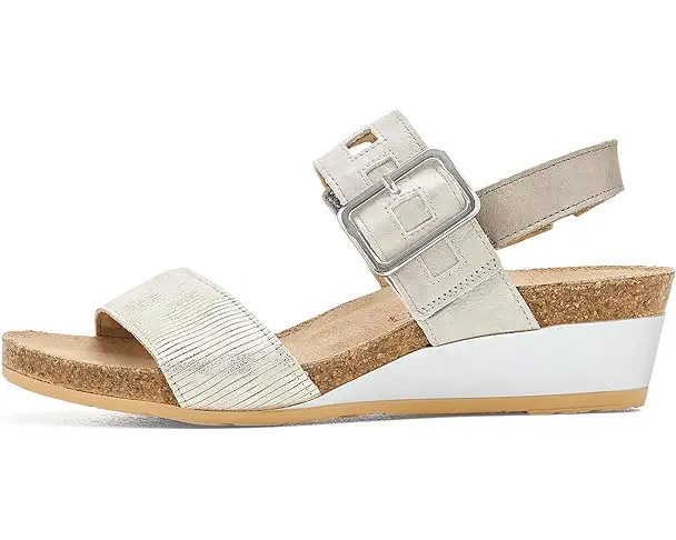 Supply Lab Naot Dynasty Women's Platinum Striped Suede/Quartz Metallic Leather/Titanium Leather