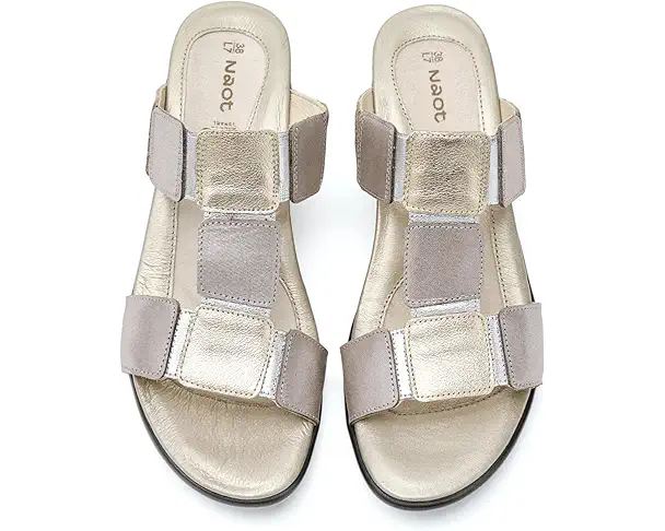 Supply Lab Naot Form Women's Silver Threads Leather/Radiant Gold Leather/Soft Silver Leather