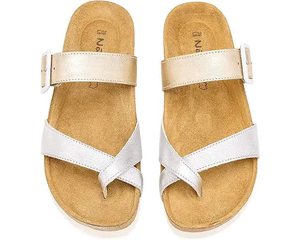 Supply Lab Naot Fresno Women's Silver Leather/Gold Leather