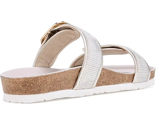 Supply Lab Naot Nashville Women's Platinum Striped Suede/Radiant Gold Leather