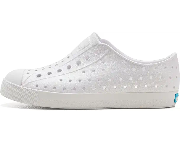 Supply Lab Native Shoes Kids Jefferson Bio-Bling (Little Kid/Big Kid) Shell White Bling/Shell White