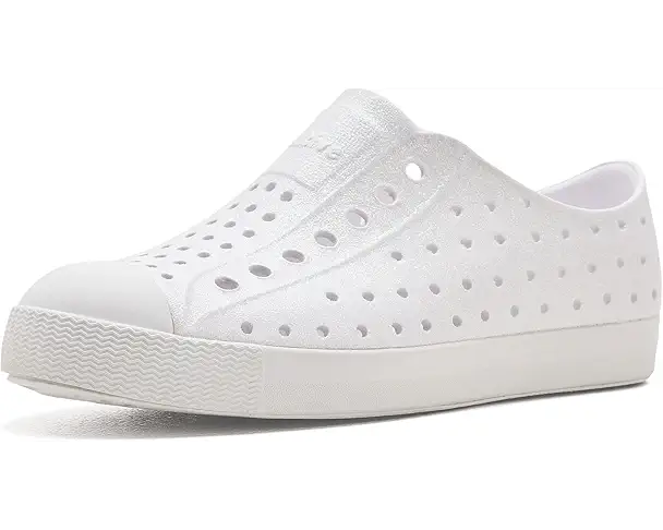 supply lab Native Shoes Kids Jefferson Bio-Bling (Little Kid/Big Kid) Shell White Bling/Shell White