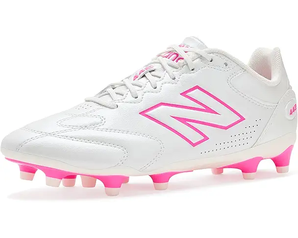 supply lab New Balance 442 Team Fg V3 Soccer Cleats Unisex Sea Salt/Pink Heat