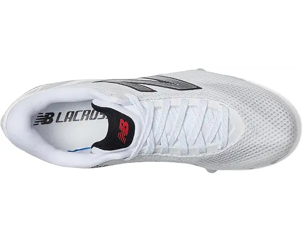 Supply Lab New Balance FreezeLX V5 Low Lacrosse Cleats Men's White/Black/Silver Metallic