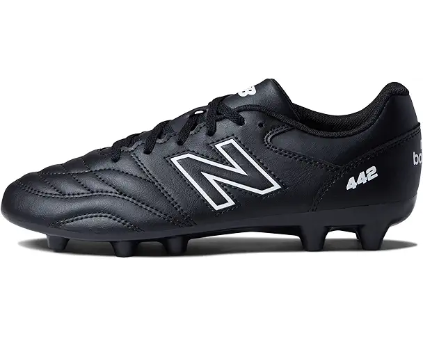 Supply Lab New Balance Kids 442 V2 Academy FG (Little Kid/Big Kid) Black/White