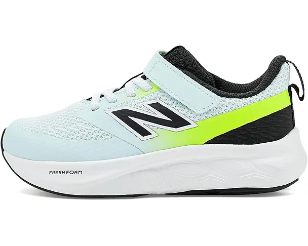 Supply Lab New Balance Kids Fresh Foam 625 V1 Bungee Lace (Little Kid) Glint Blue/Alkaline Green