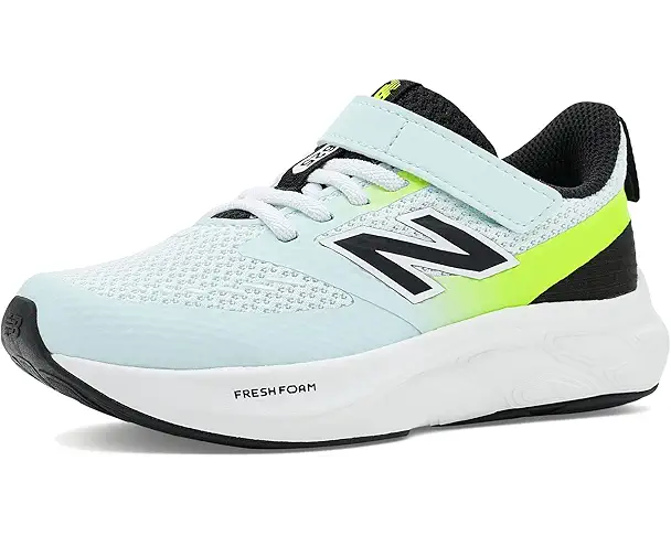 supply lab New Balance Kids Fresh Foam 625 v1 Bungee Lace (Little Kid) Glint Blue/Alkaline Green