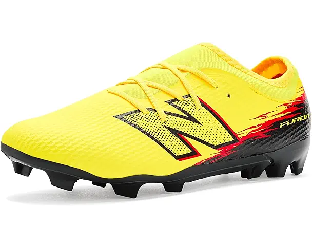 supply lab New Balance Kids Furon Team FG V8 (Little Kid/Big Kid) Punch Yellow/Black