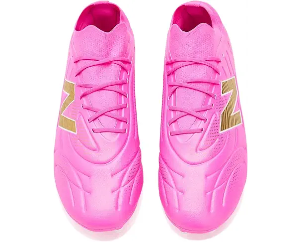 Supply Lab New Balance Tekela Team Low Mg V5 Soccer Cleats Unisex Pink Heat/Metallic Gold