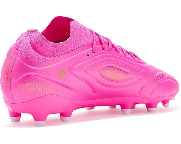 Supply Lab New Balance Tekela Team Low Mg V5 Soccer Cleats Unisex Pink Heat/Metallic Gold