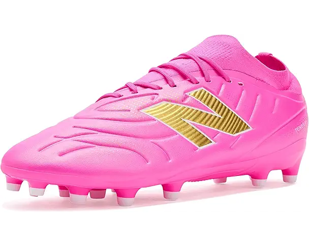 supply lab New Balance Tekela Team Low Mg V5 Soccer Cleats Unisex Pink Heat/Metallic Gold