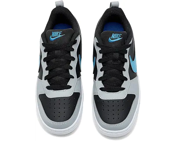 Supply Lab Nike Kids Court Borough Low FD (Big Kid) Black/Dutch Blue/Light Smoke Grey/White