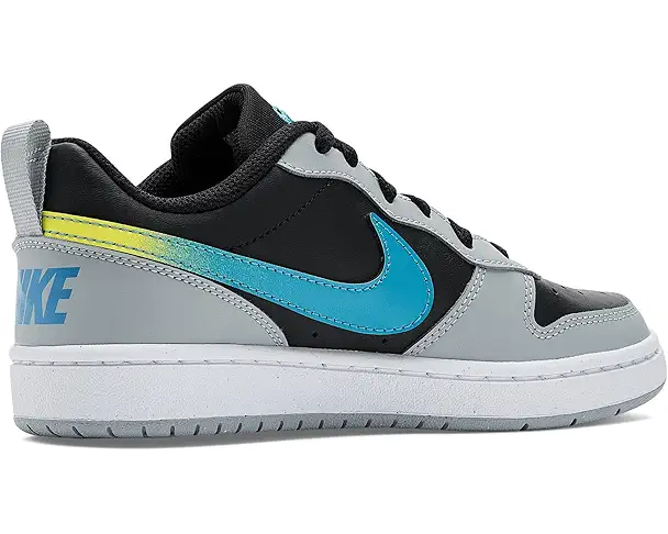 Supply Lab Nike Kids Court Borough Low FD (Big Kid) Black/Dutch Blue/Light Smoke Grey/White