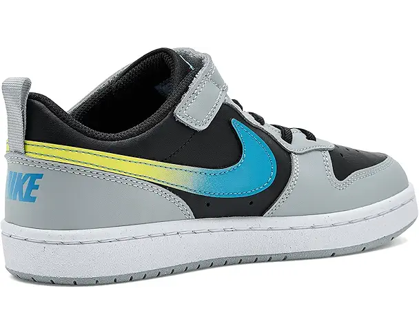 Supply Lab Nike Kids Court Borough Low FD (Little Kid) Black/Dutch Blue/Light Smoke Grey/White