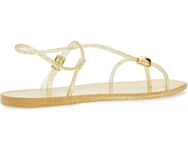 Supply Lab Nine West Shells Women's Clear/Gold Glitter