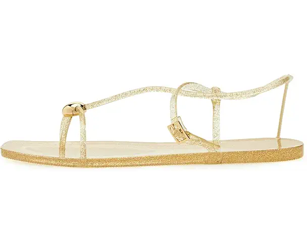 Supply Lab Nine West Shells Women's Clear/Gold Glitter