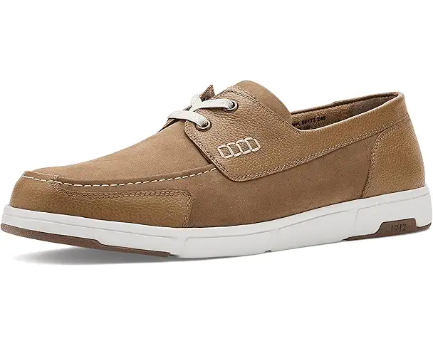 supply lab Nunn Bush Luca Moccasin Toe Boat Oxford Lightweight Comfortable Nautical Lace-Up Men's Tan