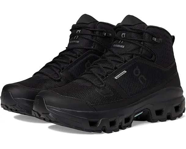 supply lab On Cloudrock Mid Waterproof Men's Black/Black