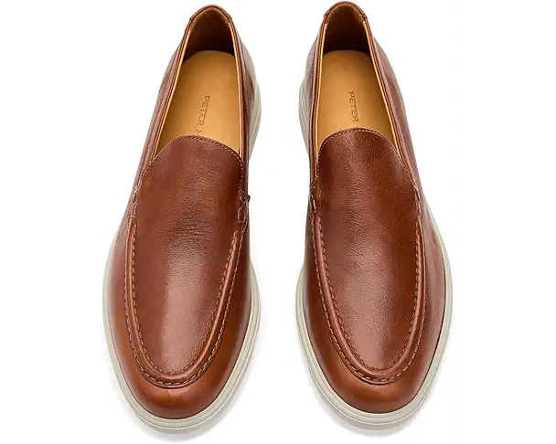Supply Lab Peter Millar Excursionist Leather Venetian Loafer Men's Cognac