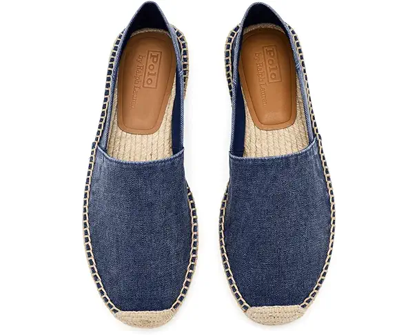 Supply Lab Polo Ralph Lauren Cevio Washed Canvas Espadrilles Men's Navy