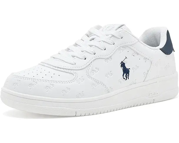 supply lab Polo Ralph Lauren Kids Masters Court (Big Kid) White/Navy