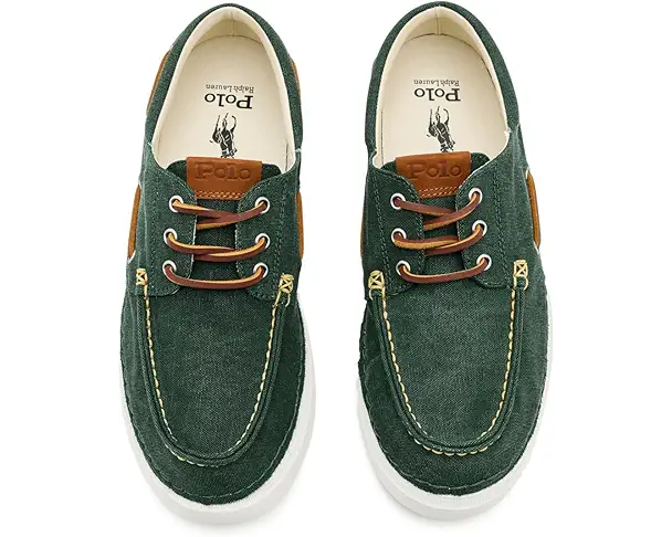 Supply Lab Polo Ralph Lauren RLite Mariner Canvas Boat Shoes Men's Forest